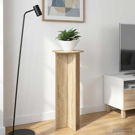 Växtställ 2 pcs Sonoma-ek Ø40 x 100 cm Konstruerat trä