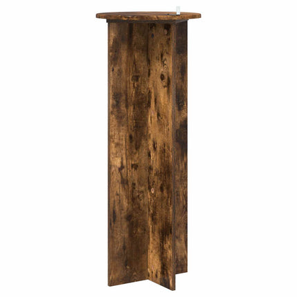 Växtställ 2 pcs Rökt ek Ø40 x 100 cm Konstruerat trä