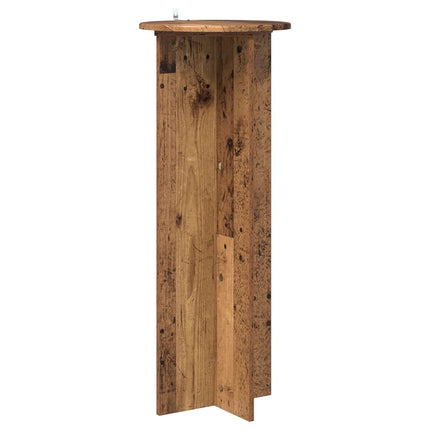 Växtställ 2 pcs Gammalt trä Ø40 x 100 cm Konstruerat trä