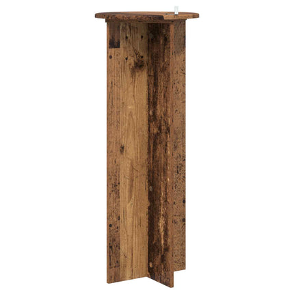Växtställ 2 st Gammalt trä Ø40 x 100 cm Konstruerat trä