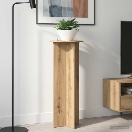 Växtställ 2 pcs Artisan-ek Ø40 x 100 cm Konstruerat trä