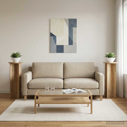 Växtställ 2 pcs Artisan-ek Ø40 x 100 cm Konstruerat trä