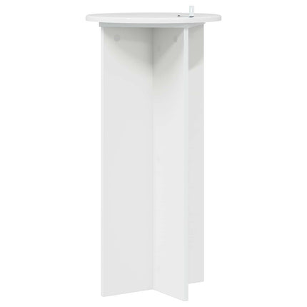 Växtställ 2 pcs Vit högglans 40 x 40 x 80 cm Konstruerat trä