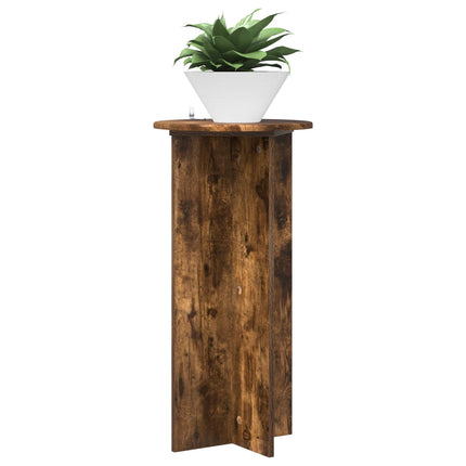 Växtställ 2 pcs Rökt ek 40 x 40 x 80 cm Konstruerat trä
