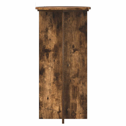 Växtställ 2 pcs Rökt ek 40 x 40 x 80 cm Konstruerat trä