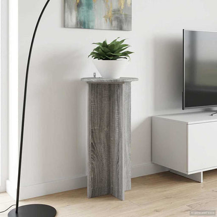 Växtställ 2 pcs Grå sonoma-ek 40 x 40 x 80 cm Konstruerat trä