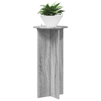 Växtställ 2 pcs Grå sonoma-ek 40 x 40 x 80 cm Konstruerat trä