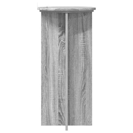 Växtställ 2 pcs Grå sonoma-ek 40 x 40 x 80 cm Konstruerat trä
