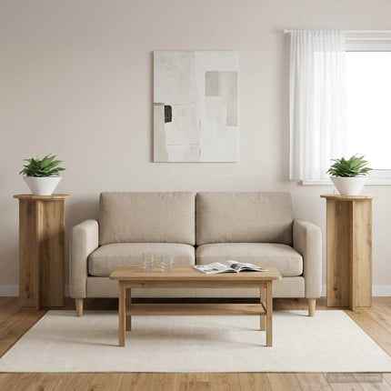 Växtställ 2 pcs Artisan-ek 40 x 40 x 80 cm Konstruerat trä