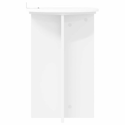 Växtställ 2 pcs Vit Ø40 x 60 cm Konstruerat trä
