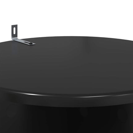 Växtställ 2 pcs Svart Ø40 x 60 cm Konstruerat trä