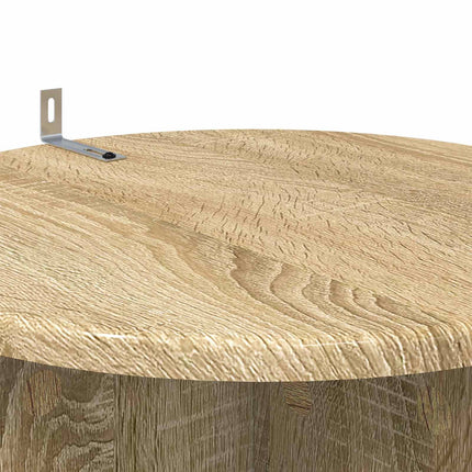 Växtställ 2 pcs Sonoma-ek Ø40 x 60 cm Konstruerat trä