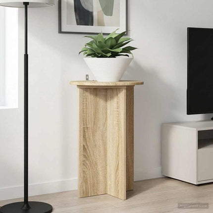 Växtställ 2 pcs Sonoma-ek Ø40 x 60 cm Konstruerat trä