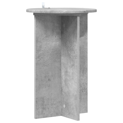 Växtställ 2 pcs Betonggrå Ø40 x 60 cm Konstruerat trä