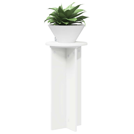 Växtställ 2 st Vit Ø29,5 x 60 cm Konstruerat trä