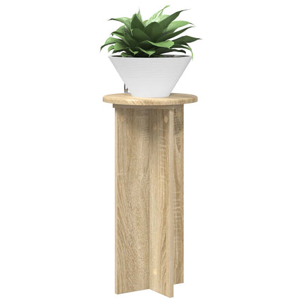 Växtställ 2 st Sonoma-ek 29,5 x 29,5 x 60 cm Konstruerat trä
