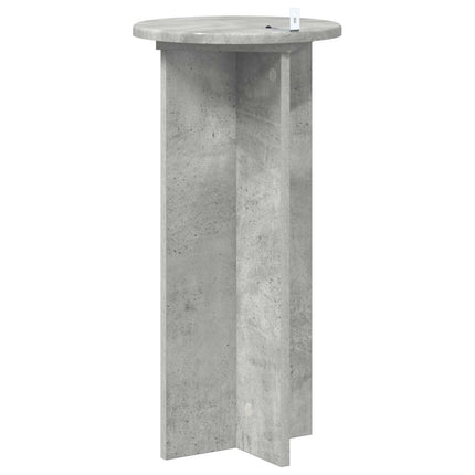 Växtställ 2 pcs Betonggrå 29,5 x 29,5 x 60 cm Konstruerat trä