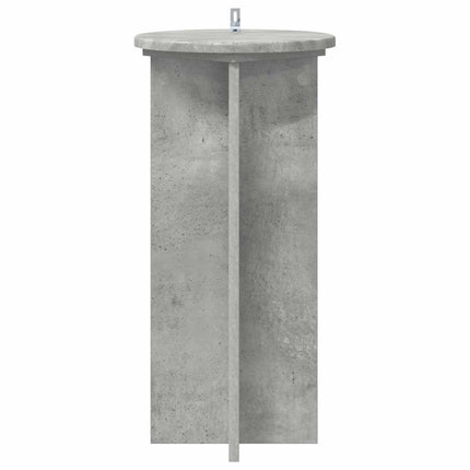 Växtställ 2 st Betonggrå 29,5 x 29,5 x 60 cm Konstruerat trä