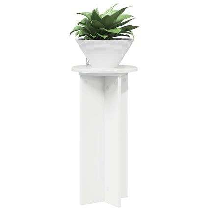 Växtställ 2 pcs Vit högglans 29,5 x 29,5 x 60 cm