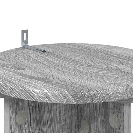 Växtställ 2 pcs Grå sonoma-ek 29,5 x 29,5 x 60 cm