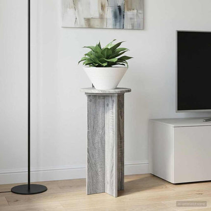 Växtställ 2 pcs Grå sonoma-ek 29,5 x 29,5 x 60 cm