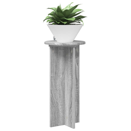 Växtställ 2 pcs Grå sonoma-ek 29,5 x 29,5 x 60 cm