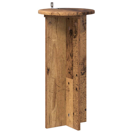 Växtställ 2 pcs Gammalt trä 29,5 x 29,5 x 60 cm Konstruerat trä