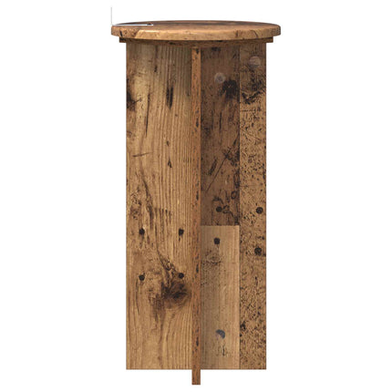 Växtställ 2 pcs Gammalt trä 29,5 x 29,5 x 60 cm Konstruerat trä