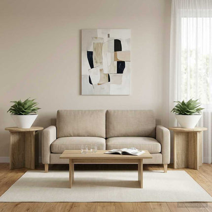 Växtställ 2 pcs Sonoma-ek 40 x 40 x 40 cm Konstruerat trä