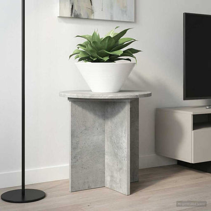 Växtställ 2 pcs Betonggrå 40 x 40 x 40 cm Konstruerat trä