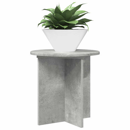 Växtställ 2 pcs Betonggrå 40 x 40 x 40 cm Konstruerat trä