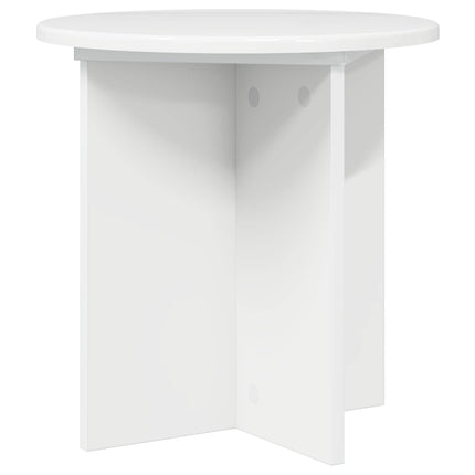 Växtställ 2 pcs Vit högglans 40 x 40 x 40 cm Konstruerat trä