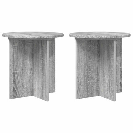 Växtställ 2 pcs Grå sonoma-ek 40 x 40 x 40 cm Konstruerat trä