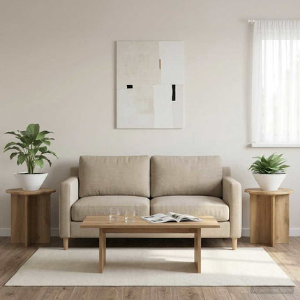 Växtställ 2 pcs Artisan-ek 40 x 40 x 40 cm Konstruerat trä