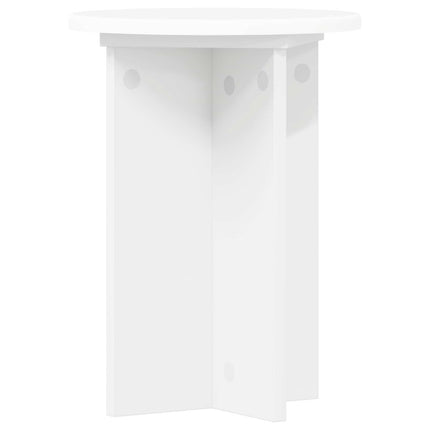 Växtställ 2 pcs Vit Ø29,5 x 40 cm Konstruerat trä