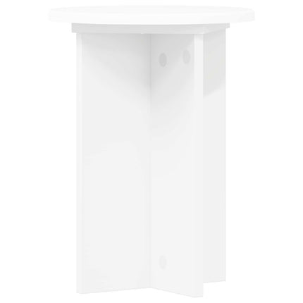 Växtställ 2 pcs Vit Ø29,5 x 40 cm Konstruerat trä