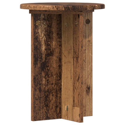 Växtställ 2 pcs Gammalt trä Ø29,5 x 40 cm Konstruerat trä