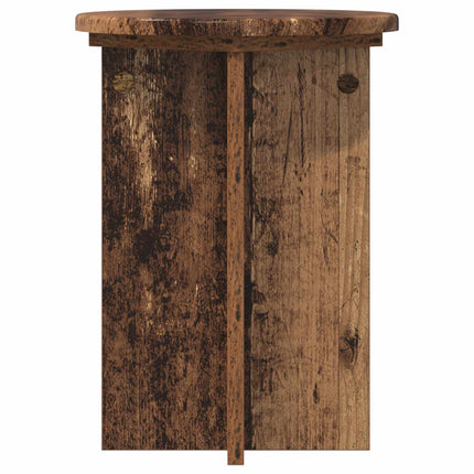 Växtställ 2 pcs Gammalt trä Ø29,5 x 40 cm Konstruerat trä