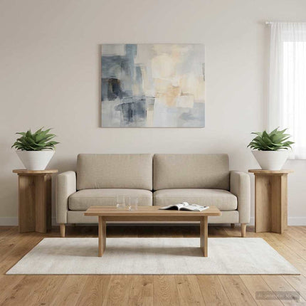 Växtställ 2 pcs Artisan-ek Ø29,5 x 40 cm Konstruerat trä