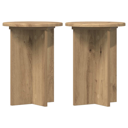 Växtställ 2 pcs Artisan-ek Ø29,5 x 40 cm Konstruerat trä