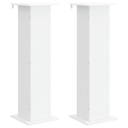Växtställ 2 pcs Vit 30,5 x 30 x 100,5 cm Konstruerat trä