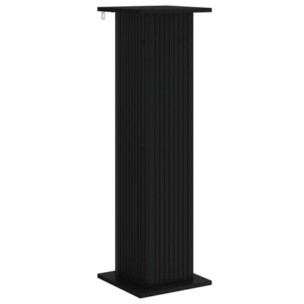 Växtställ 2 pcs Svart 30,5 x 30 x 100,5 cm Konstruerat trä