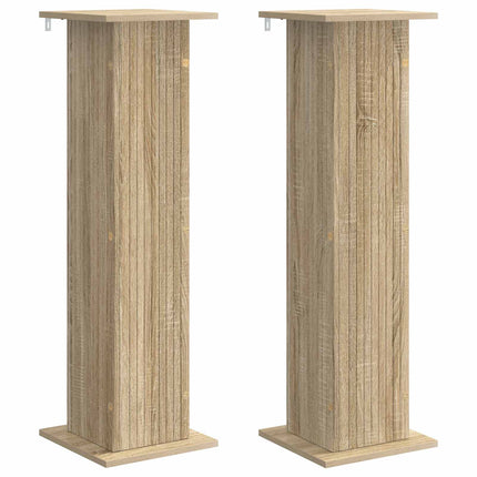 Växtställ 2 pcs Sonoma-ek 30,5 x 30 x 100,5 cm Konstruerat trä