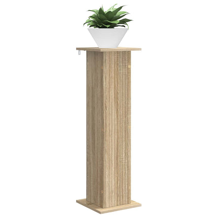 Växtställ 2 pcs Sonoma-ek 30,5 x 30 x 100,5 cm Konstruerat trä