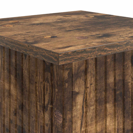 Växtställ 2 pcs Rökt ek 30,5 x 30 x 100,5 cm Konstruerat trä