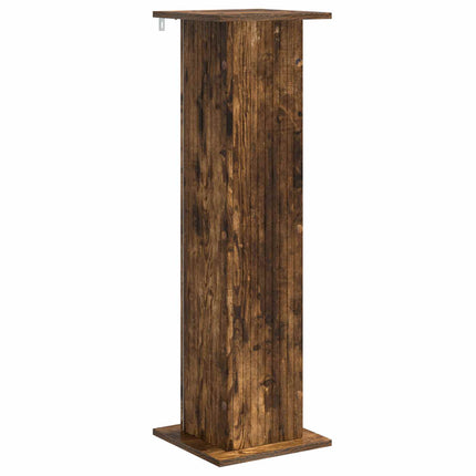 Växtställ 2 pcs Rökt ek 30,5 x 30 x 100,5 cm Konstruerat trä