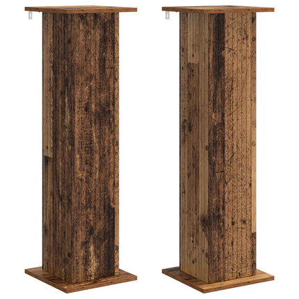 Växtställ 2 pcs Gammalt trä 30,5 x 30 x 100,5 cm