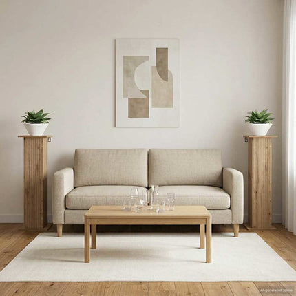 Växtställ 2 pcs Artisan-ek 30,5 x 30 x 100,5 cm Konstruerat trä