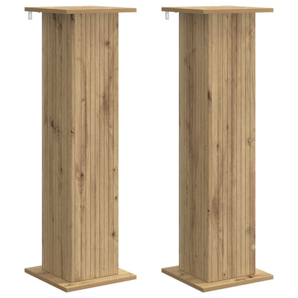Växtställ 2 pcs Artisan-ek 30,5 x 30 x 100,5 cm Konstruerat trä
