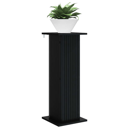 Växtställ 2 pcs Svart 30,5 x 30 x 80,5 cm Konstruerat trä